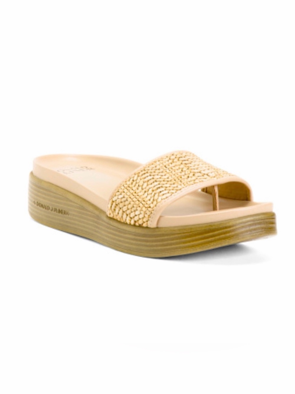 Donald J. Pliner Natural Woven Slide Sandal Size 11